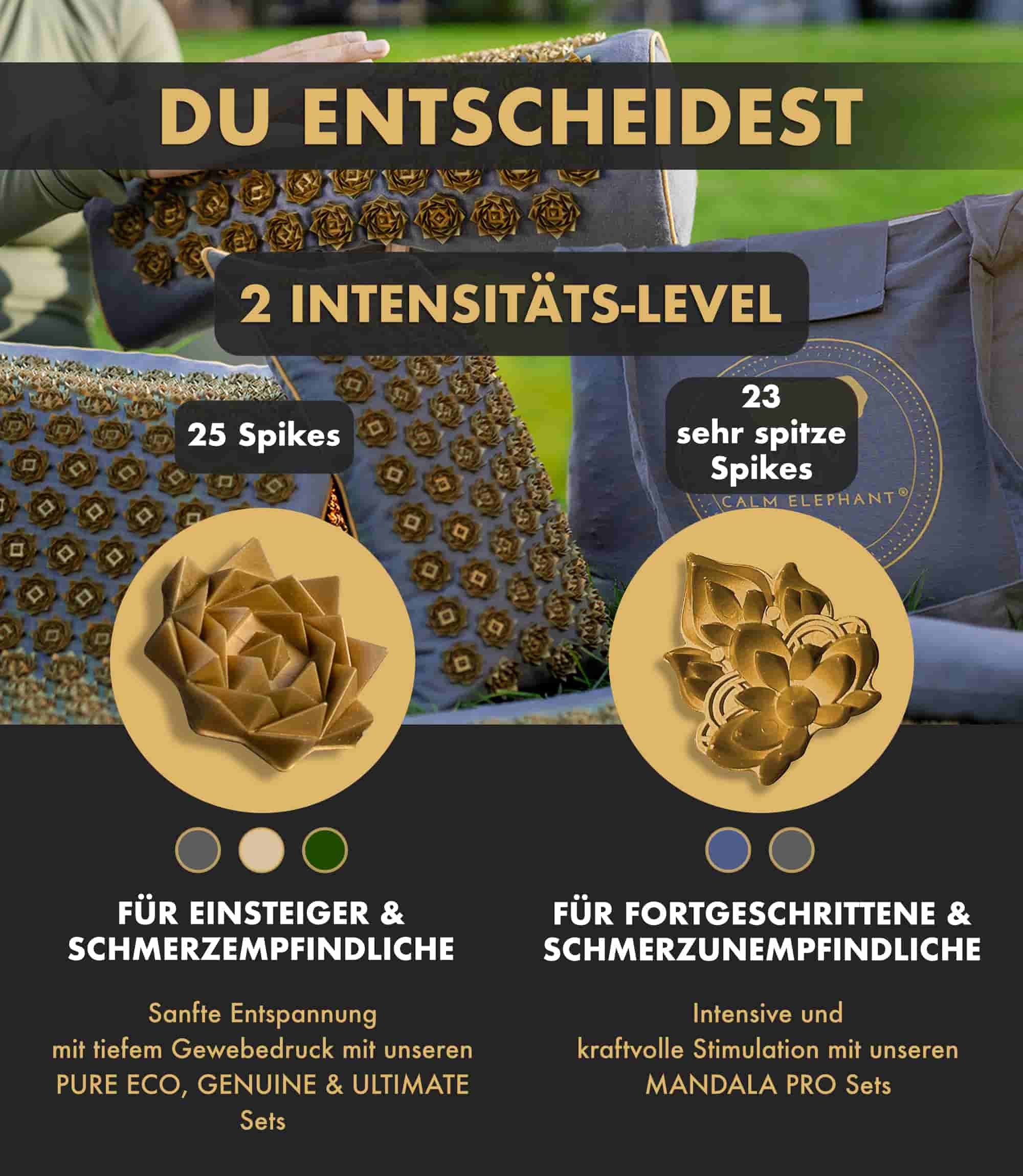 Premium Akupressurmatte GENUINE 5er Set - gro