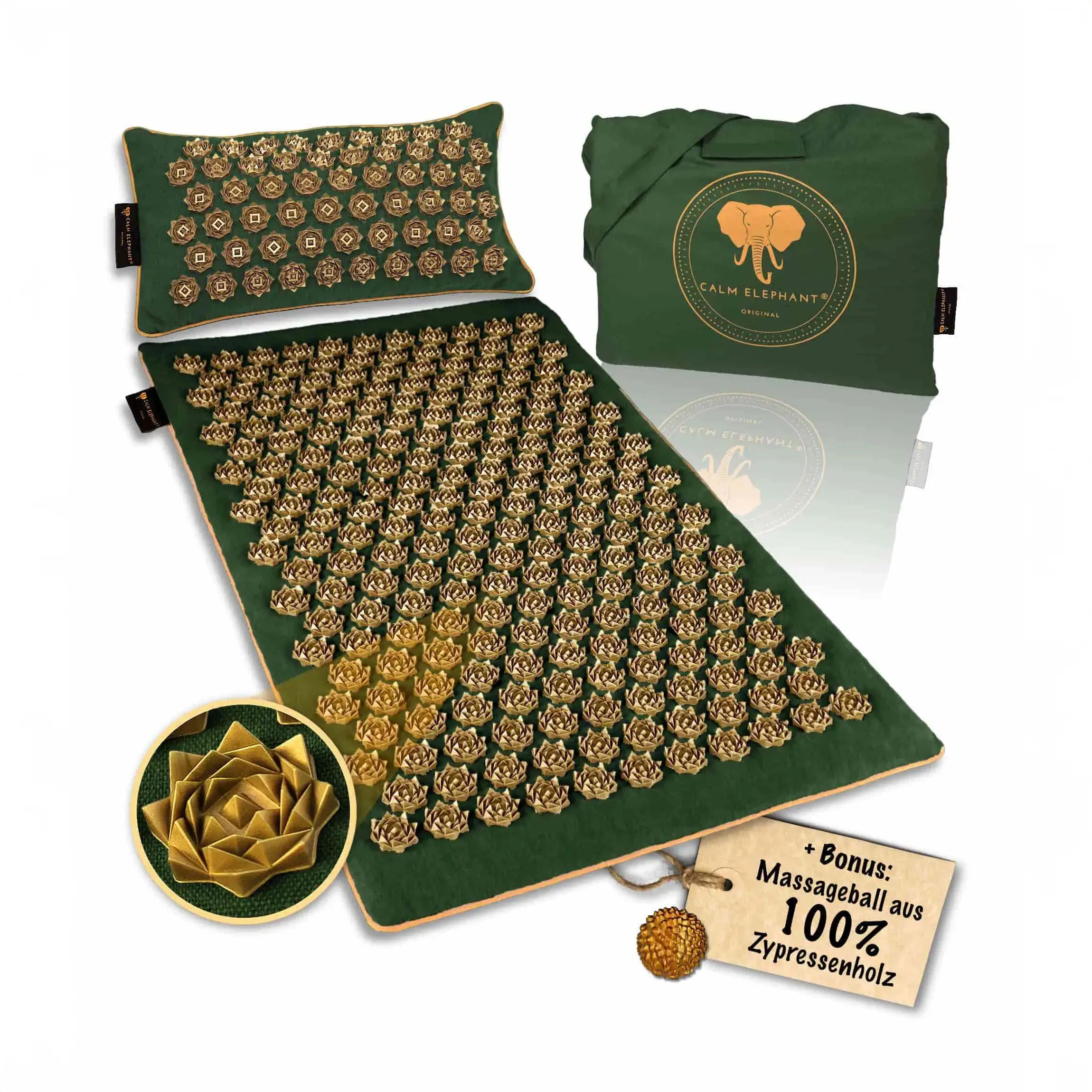 Akupressurmatte PURE ECO - 3er-Set - Premium-Akupressurmatte von CALM ELEPHANT