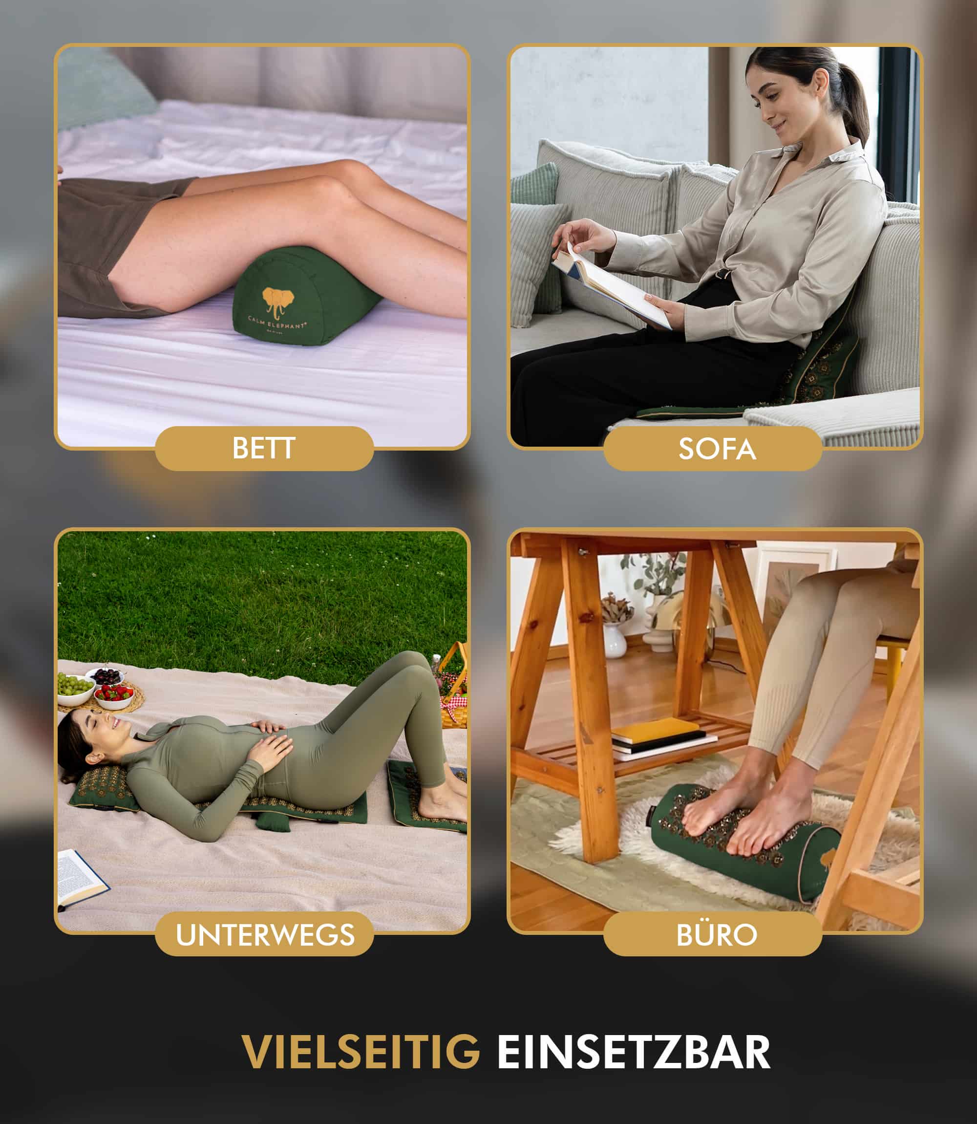 Premium Acupressure Mat ULTIMATE 6-Pack - Green