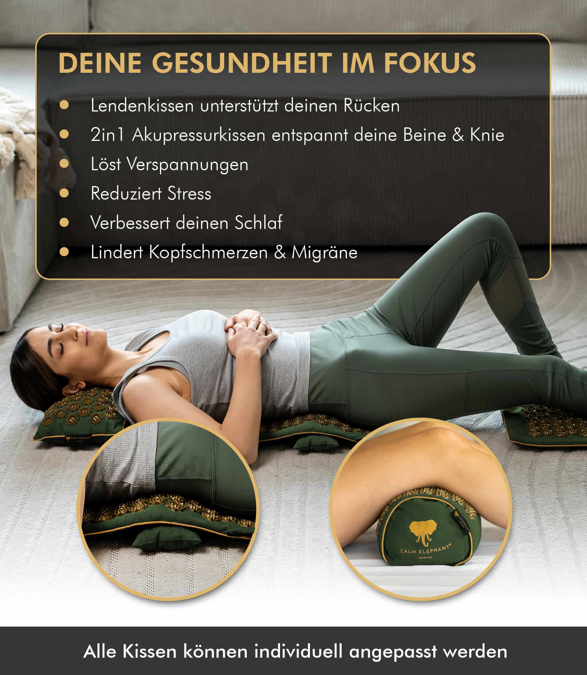 Premium Acupressure Mat ULTIMATE 6-Pack - Green
