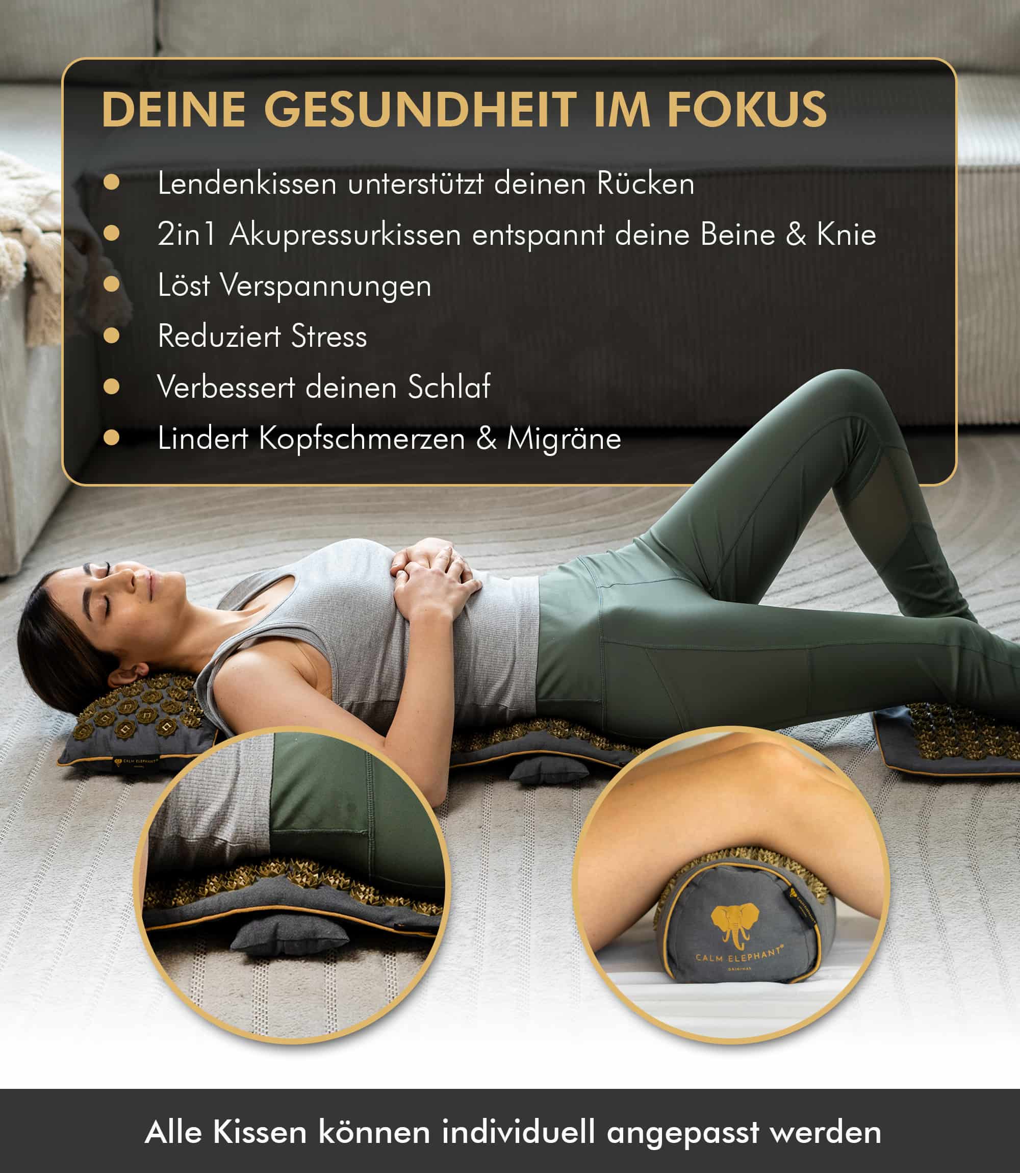 Premium Acupressure Mat ULTIMATE 6-Pack - Gray