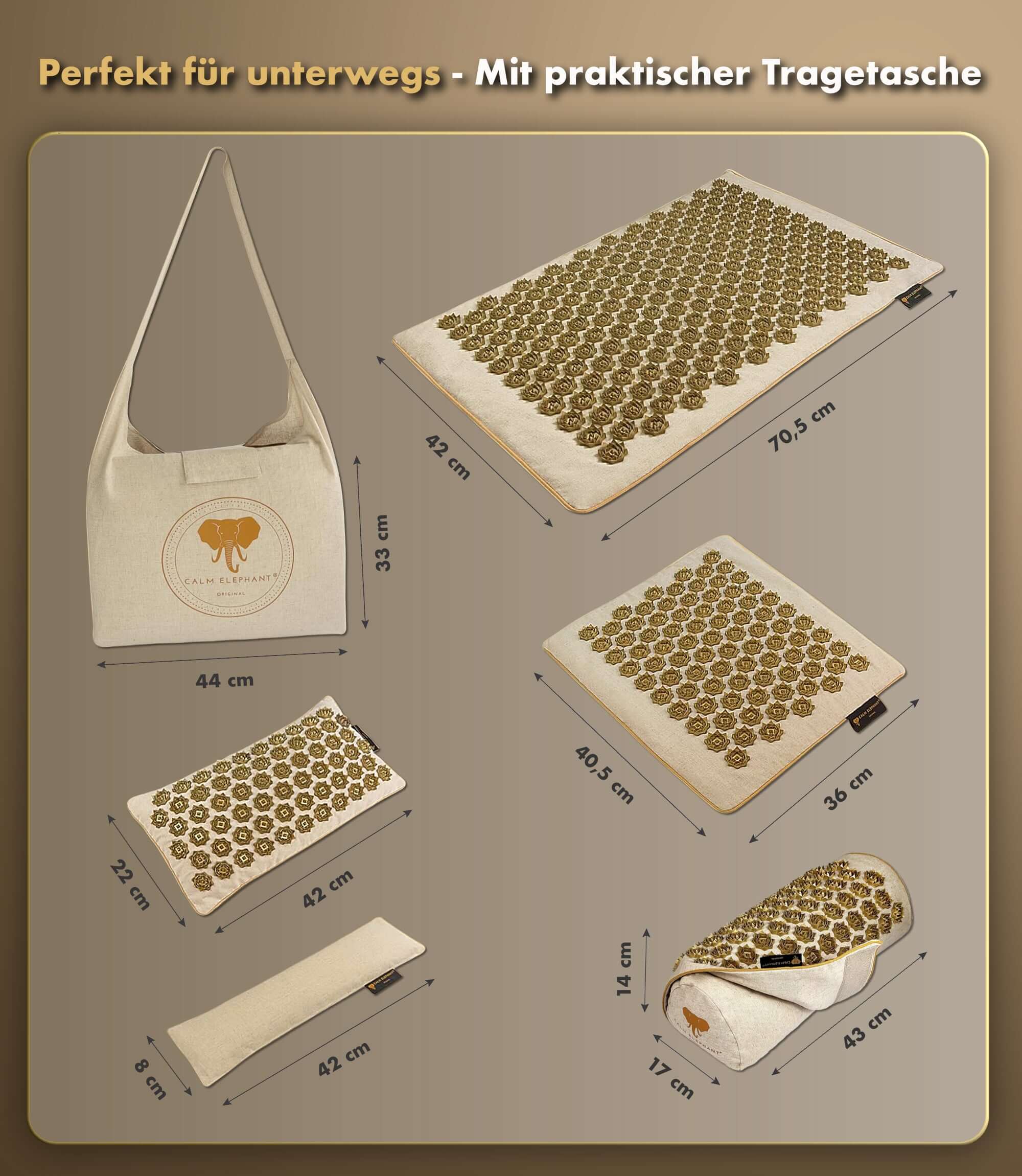 Acupressure Mat | ULTIMATE 6-Pack - Beige