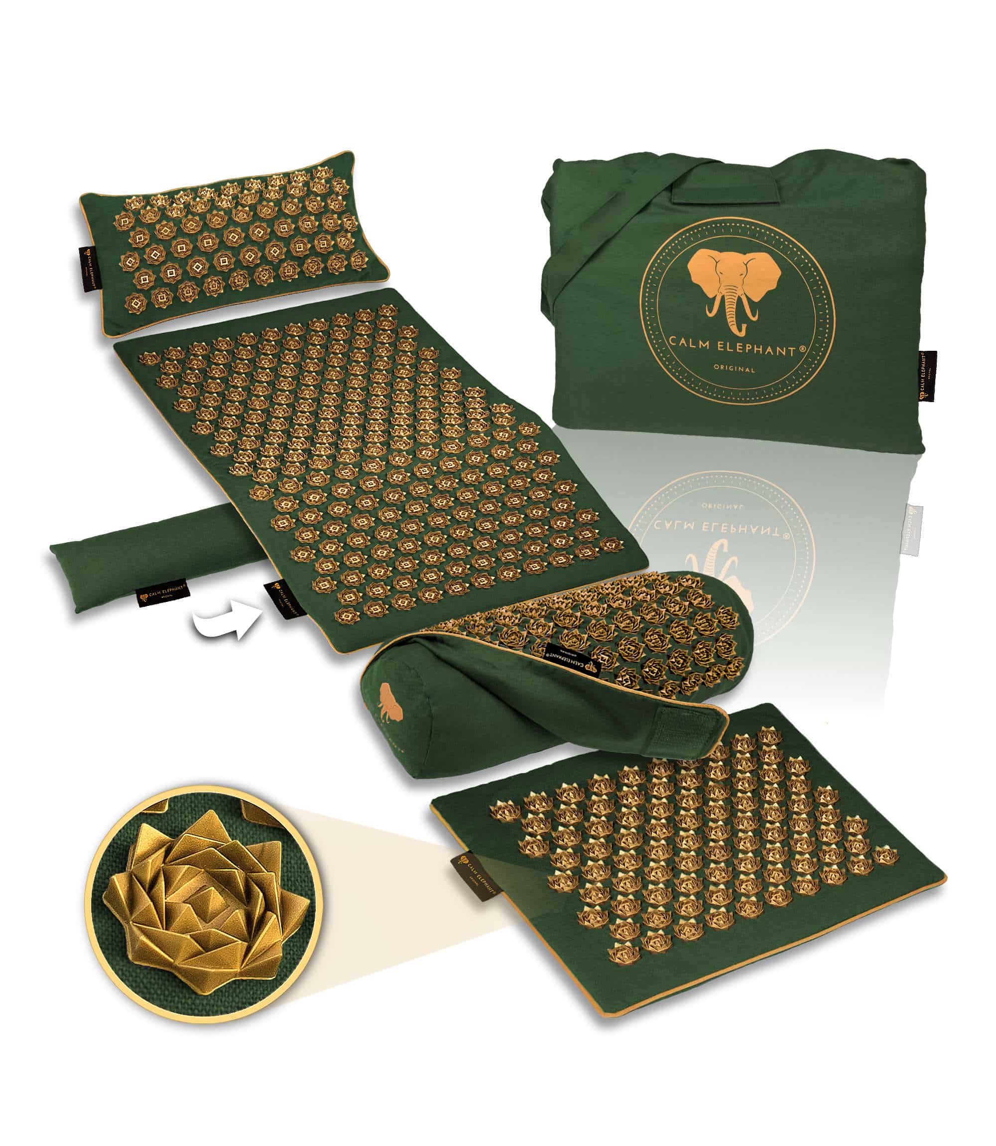 Premium Acupressure Mat ULTIMATE 6-Pack - Green