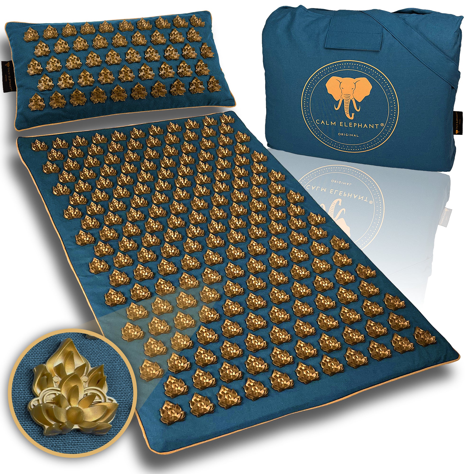 Intensiv Akupressurmatte | MANDALA PRO ECO 3er Set - blo