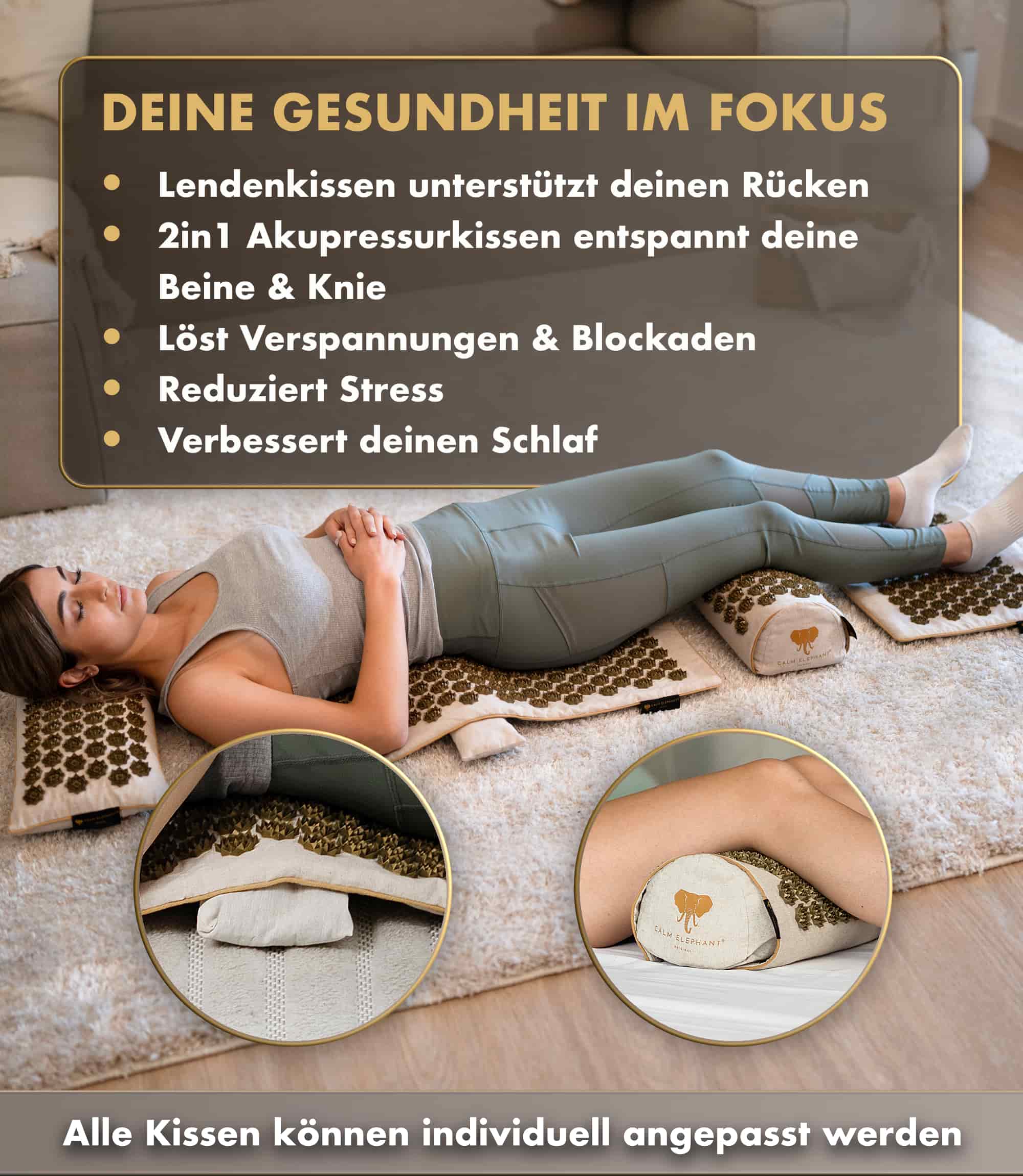 Acupressure Mat | ULTIMATE 6-Pack - Beige