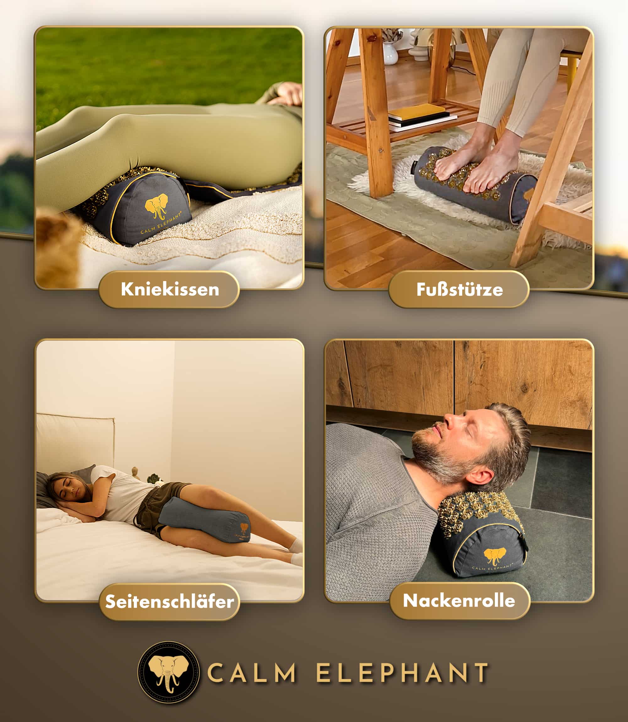 2in1 Acupressure Pillow - Grey