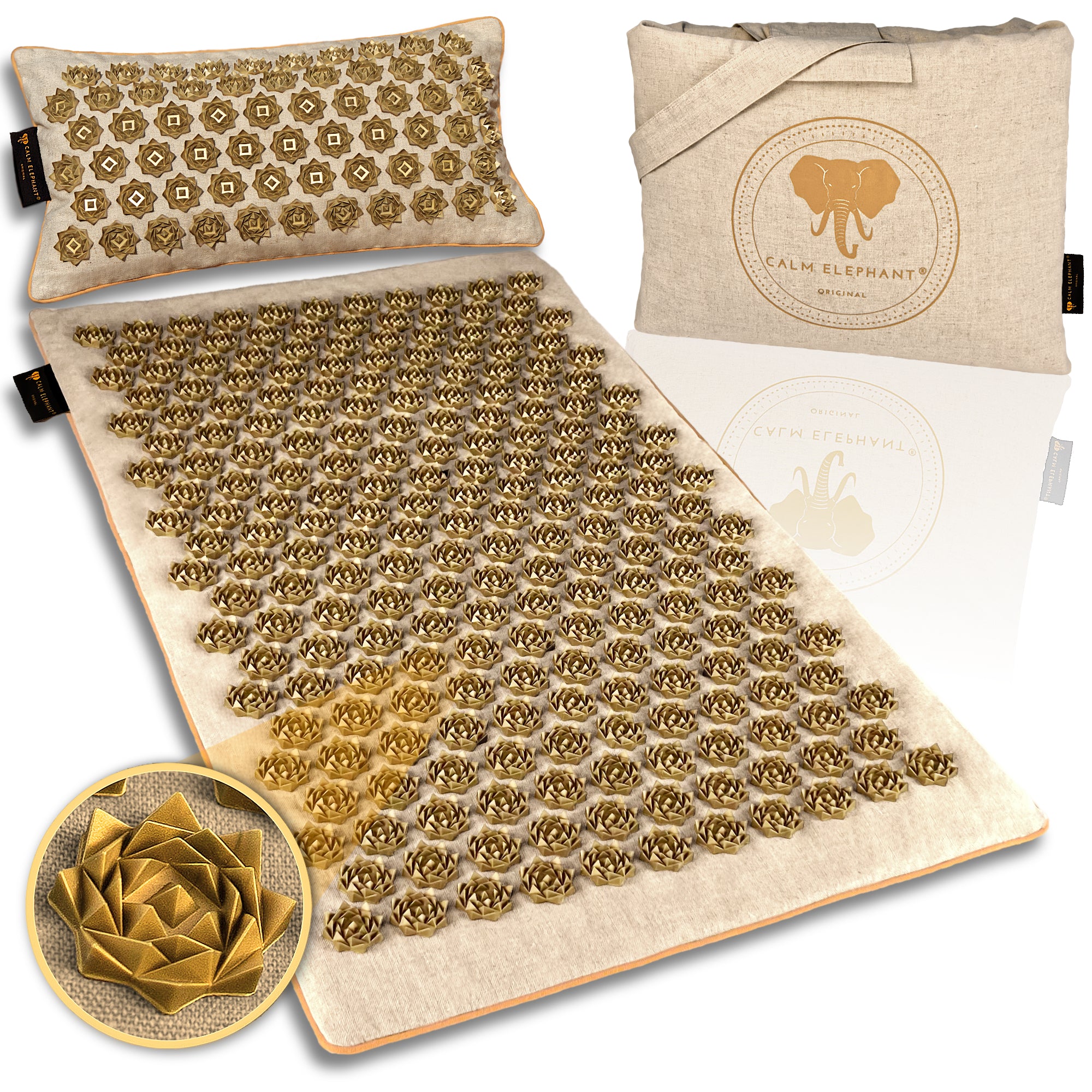 Acupressure Mat | PURE ECO Set of 3 - Beige