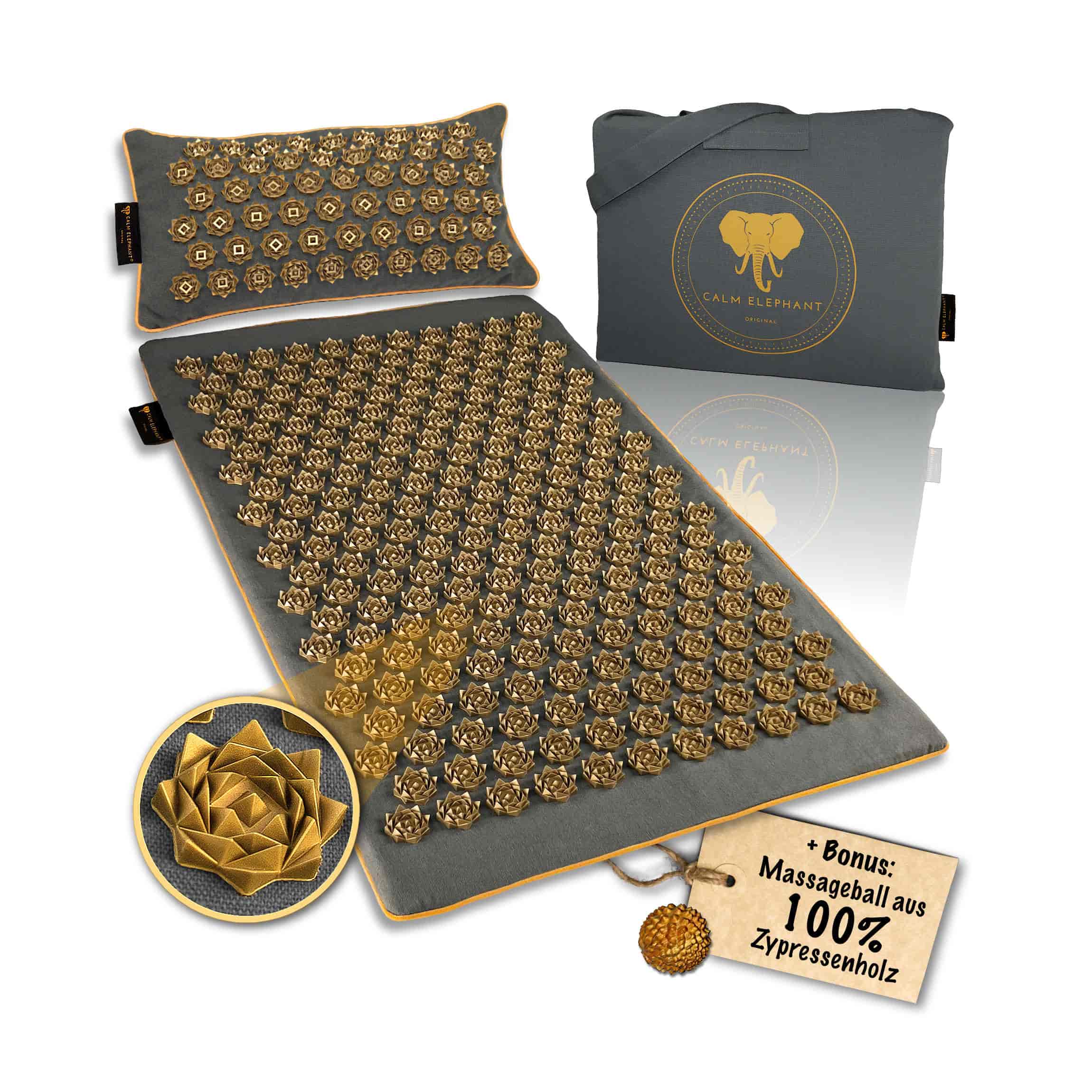 Premium Akupressurmatte PURE ECO 3er Set - gro
